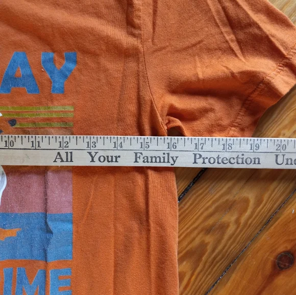 Be Gay Do Crime orange t shirt size XS in excellent condition - Picture 3 of 4